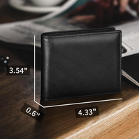 Męski dwuczęściowy portfel z prawdziwej skóry z blokadą RFID - StitchCraft