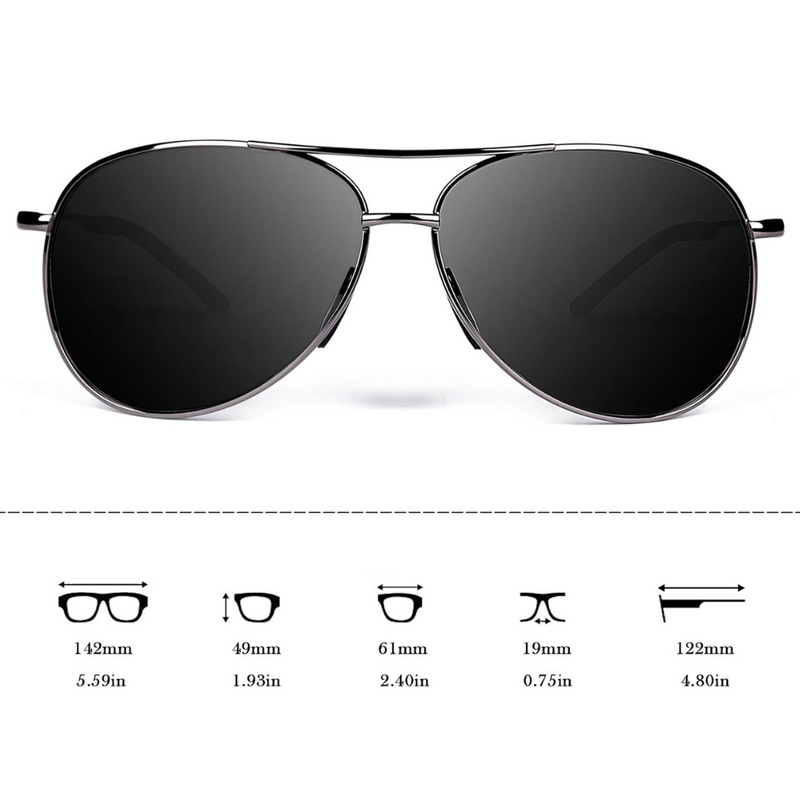 Premium Gepolariseerde Aviator Zonnebril - Joey