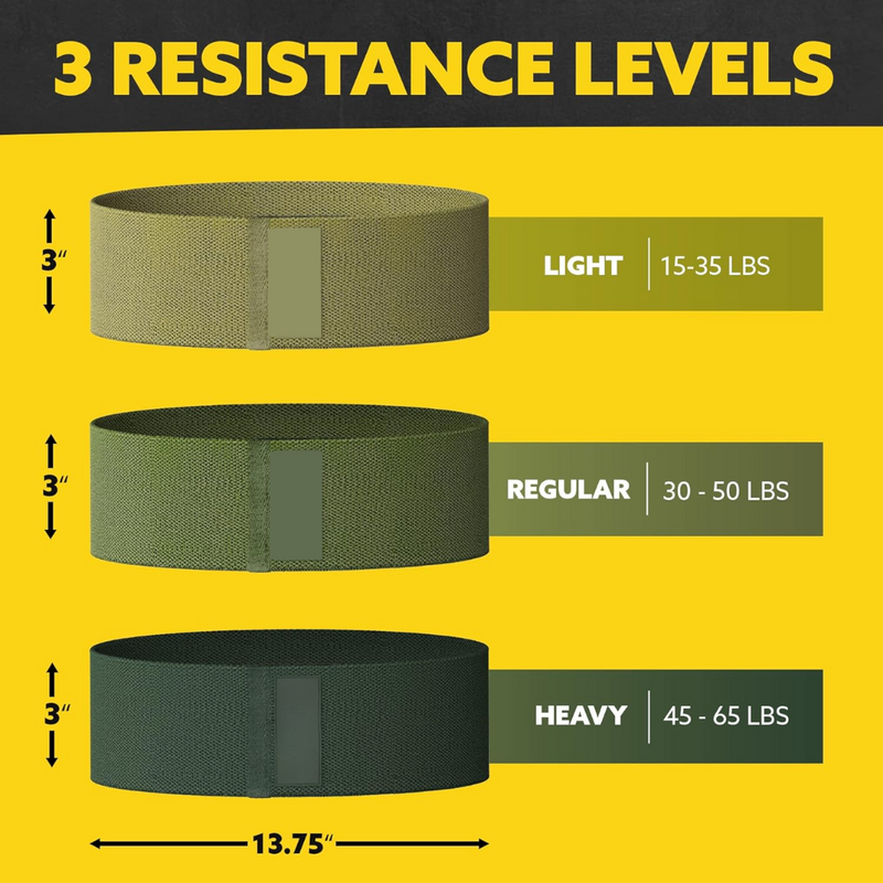 Fabric Resistance Bands voor Benen – Ultimate Workout Bands