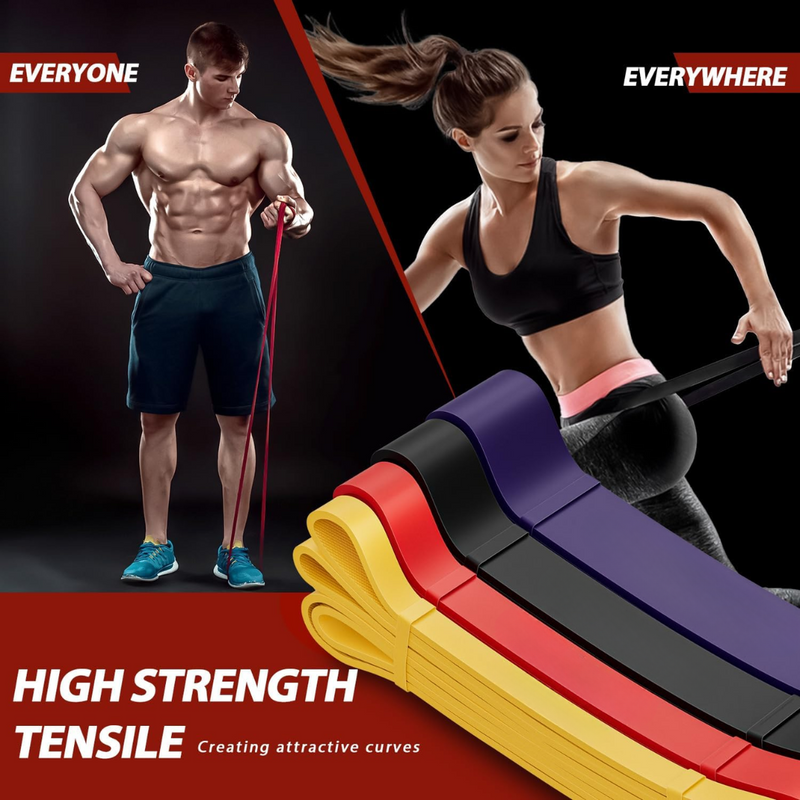 Pull-Up Assist Weerstandsbanden Set – Trainingsbanden voor Krachttraining