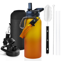 Geïsoleerde Waterfles – Lekvrij & BPA-vrij met Paracord Handvat