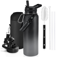 Geïsoleerde Waterfles – Lekvrij & BPA-vrij met Paracord Handvat