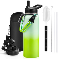Geïsoleerde Waterfles – Lekvrij & BPA-vrij met Paracord Handvat