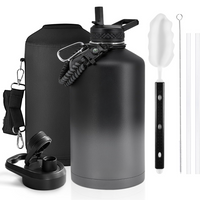 Geïsoleerde Waterfles – Lekvrij & BPA-vrij met Paracord Handvat