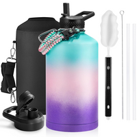 Geïsoleerde Waterfles – Lekvrij & BPA-vrij met Paracord Handvat