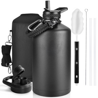 Geïsoleerde Waterfles – Lekvrij & BPA-vrij met Paracord Handvat