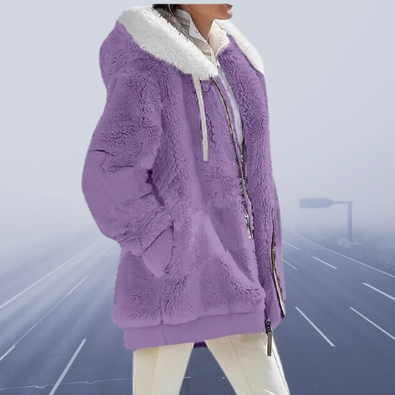 Casual Fleece Vest met Capuchon - Elena