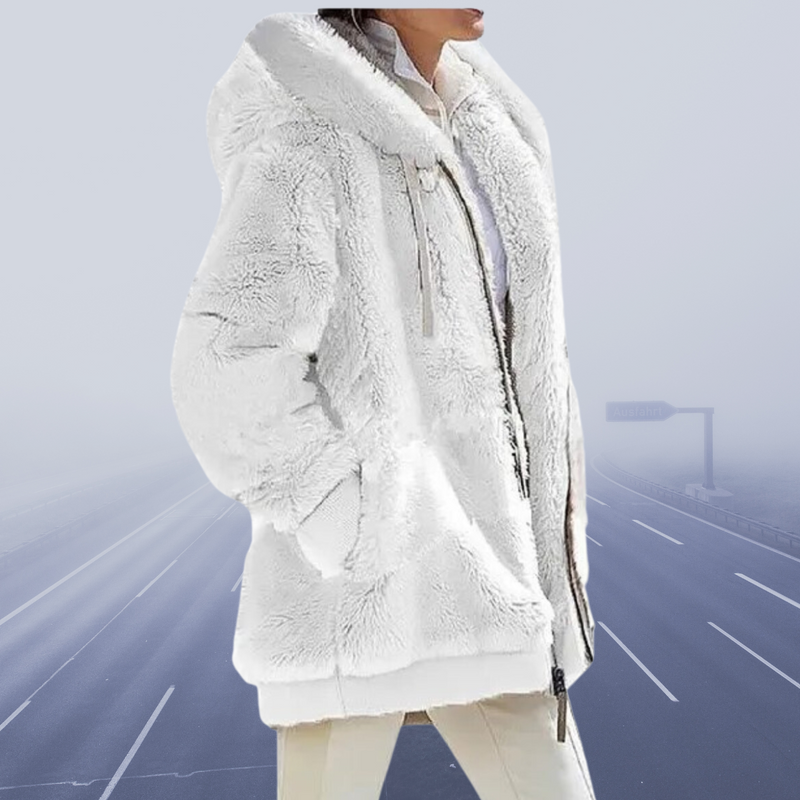 Casual Fleece Vest met Capuchon - Elena