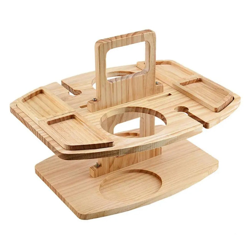 Vardi Dante™ Opvouwbare Houten Draagbare Wijntafel