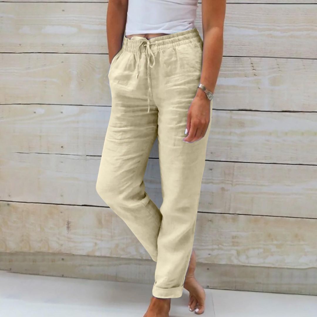 Vardi Dante™ Nina Linnen Broek | Stijlvol & Ademend