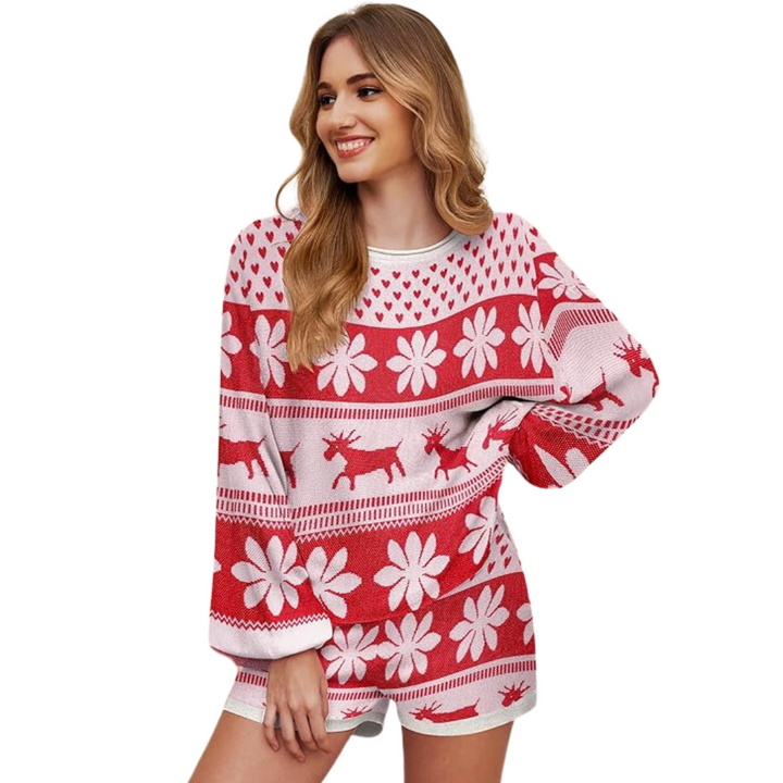 Casual Kerst Gebreide Pyjama - Noah