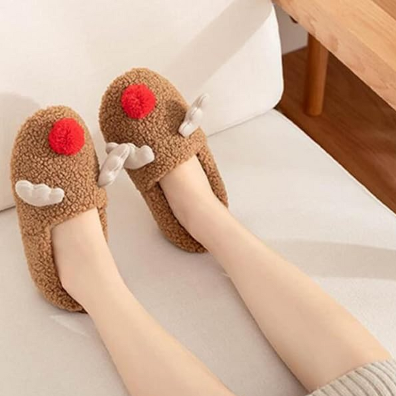 Zachte Fleece Pantoffels met Cartoon Design - Emma