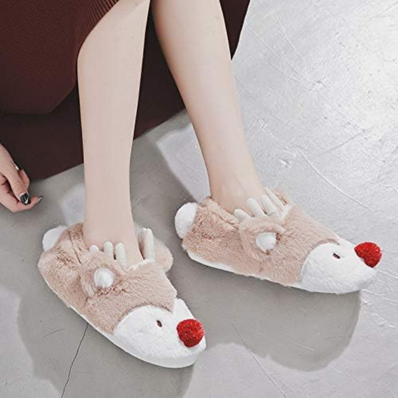 Zachte Fleece Pantoffels met Cartoon Design - Emma