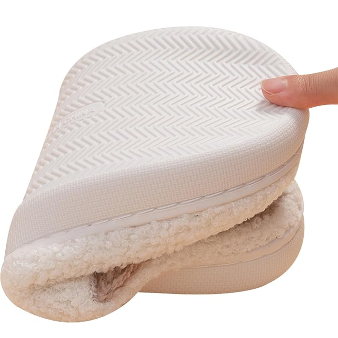 Warme Retro Pluche Kerstpantoffels - Frosty Feet