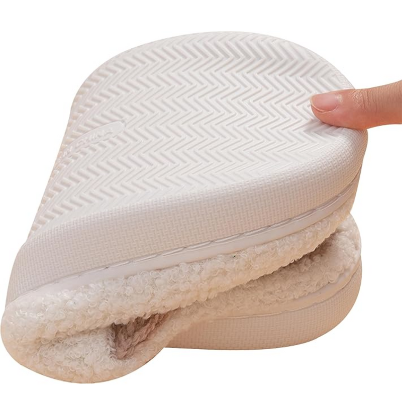 Warme Retro Pluche Kerstpantoffels - Frosty Feet