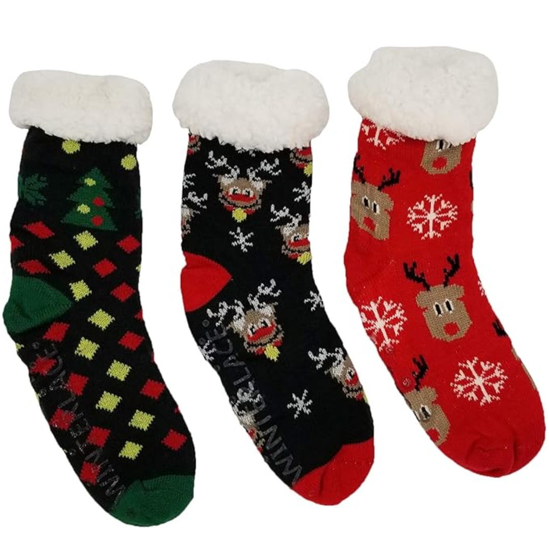 3 Paar Sherpa Slof Sokken - WinterWarm