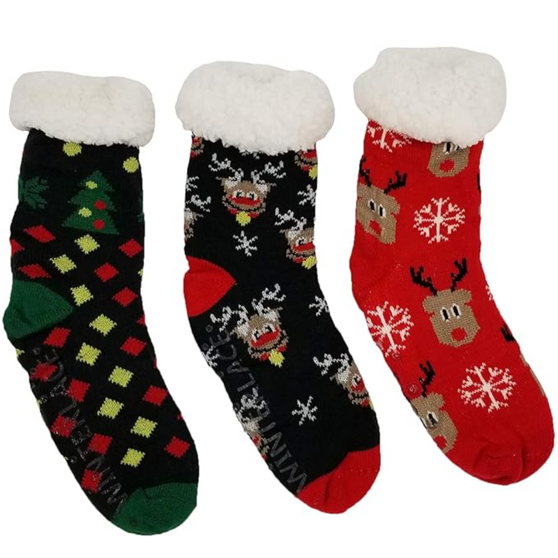3 Paar Sherpa Slof Sokken - WinterWarm
