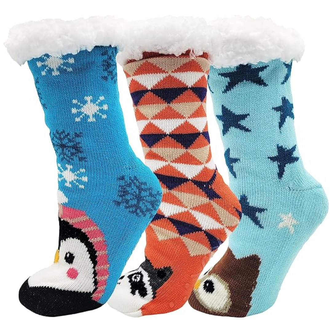 3 Paar Sherpa Slof Sokken - WinterWarm