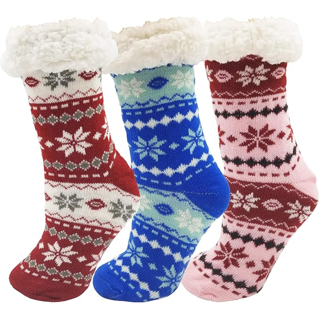 3 Paar Sherpa Slof Sokken - WinterWarm