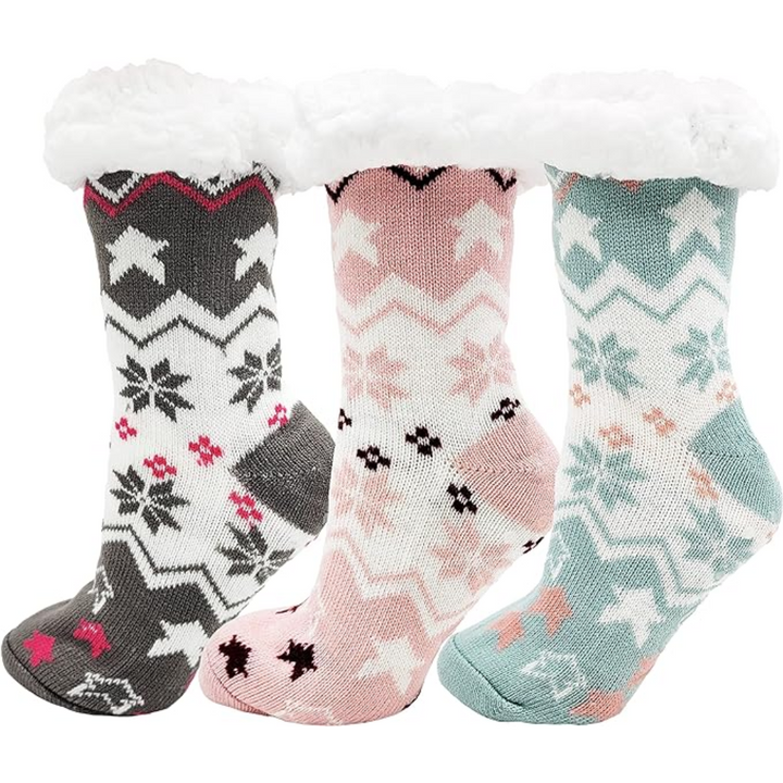 3 Paar Sherpa Slof Sokken - WinterWarm