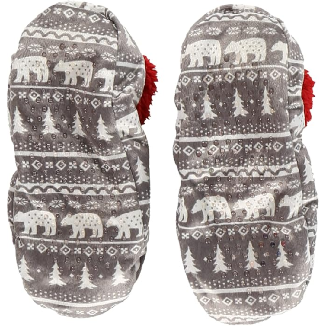 Dames Fleece Kerst Slof Sokken - HollyWarm