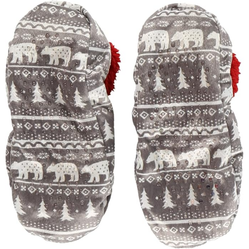Dames Fleece Kerst Slof Sokken - HollyWarm