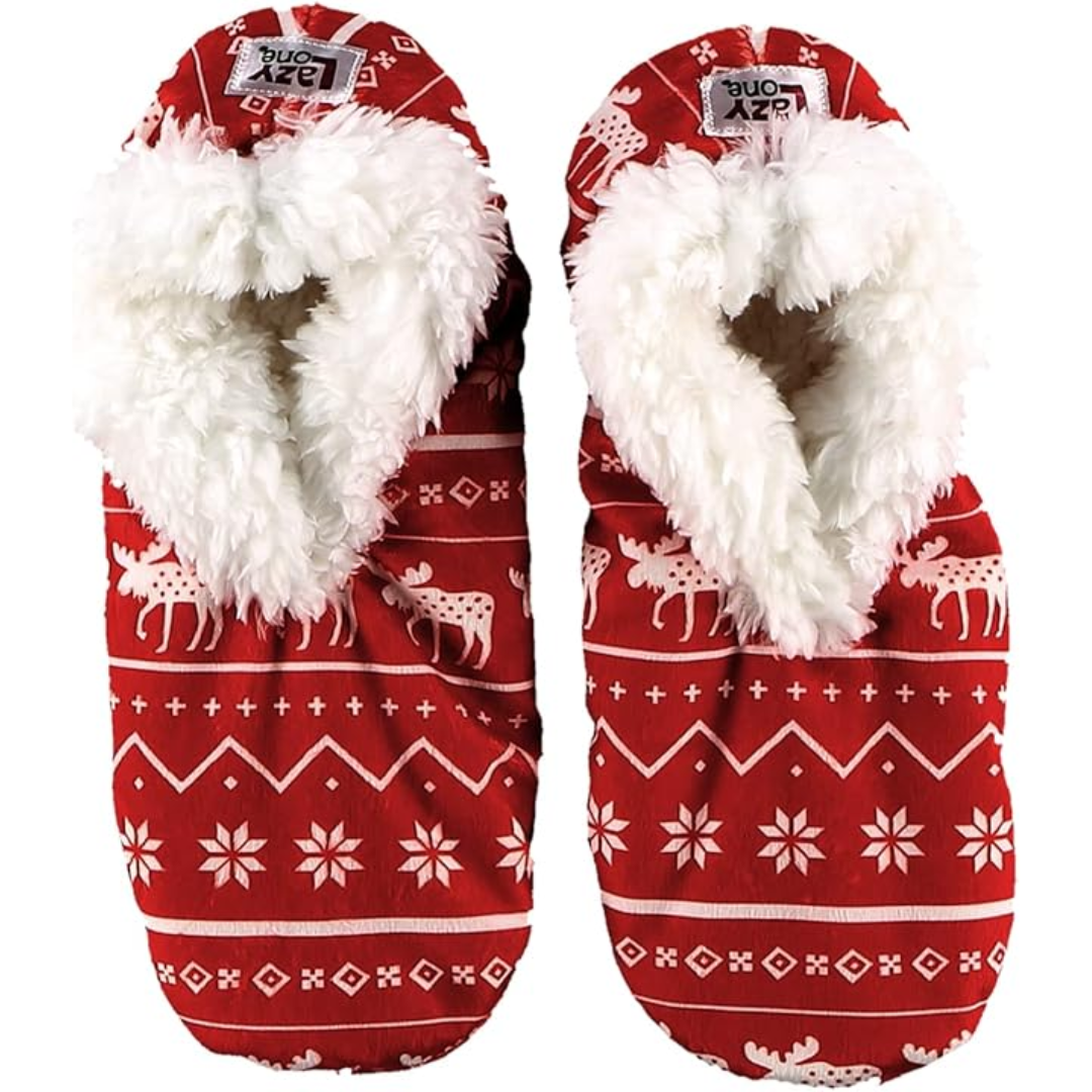 Dames Fleece Kerst Slof Sokken - HollyWarm