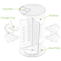 360° Draaibare Makeup Organizer