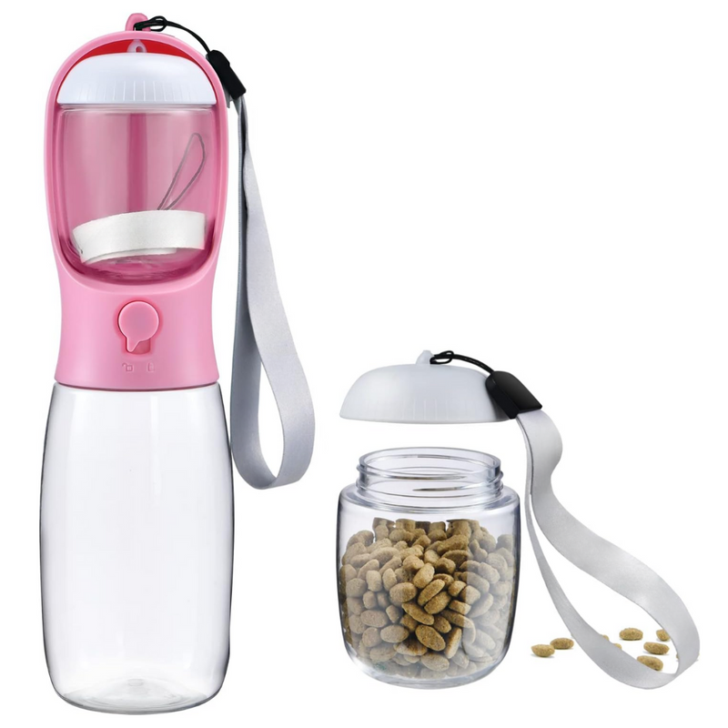 Draagbare Hond Drinkfles & Voedselcontainer