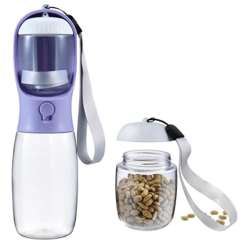 Draagbare Hond Drinkfles & Voedselcontainer