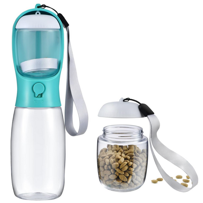 Draagbare Hond Drinkfles & Voedselcontainer