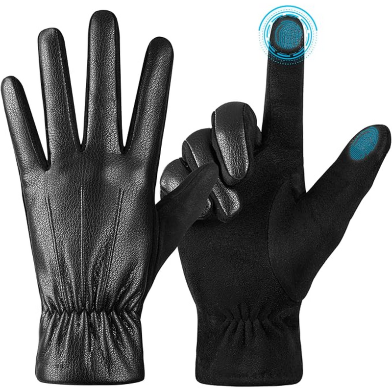 Leren Touchscreen Winterhandschoenen voor Heren - Oliver