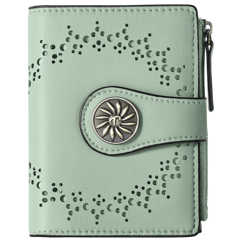 Dunne Bifold RFID Dames Portemonnee met Ritsvak - Claire