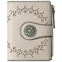 Dunne Bifold RFID Dames Portemonnee met Ritsvak - Claire