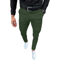 Męskie spodnie slim fit z stretchu - Evert