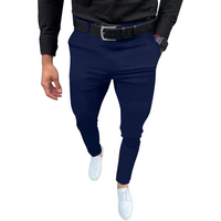 Męskie spodnie slim fit z stretchu - Evert
