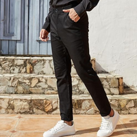 Męskie spodnie slim fit z stretchu - Evert