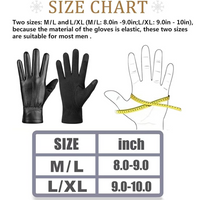 Winter Touchscreen Handschoenen van Suède Leer - Victor