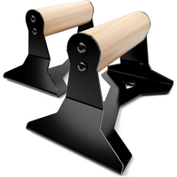 Zware Houten Push-Up Handvatten - Antislip Parallettes Bars