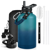 Geïsoleerde Waterfles – Lekvrij & BPA-vrij met Paracord Handvat