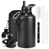 Geïsoleerde Waterfles – Lekvrij & BPA-vrij met Paracord Handvat