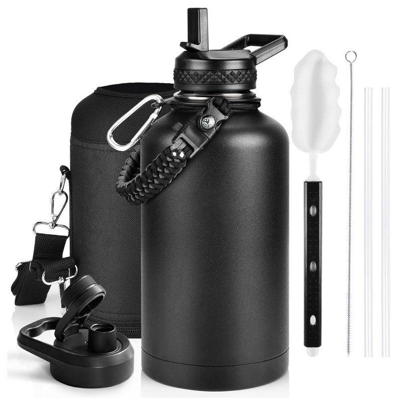 Geïsoleerde Waterfles – Lekvrij & BPA-vrij met Paracord Handvat