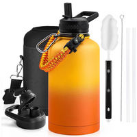 Geïsoleerde Waterfles – Lekvrij & BPA-vrij met Paracord Handvat