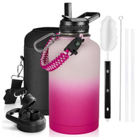 Geïsoleerde Waterfles – Lekvrij & BPA-vrij met Paracord Handvat