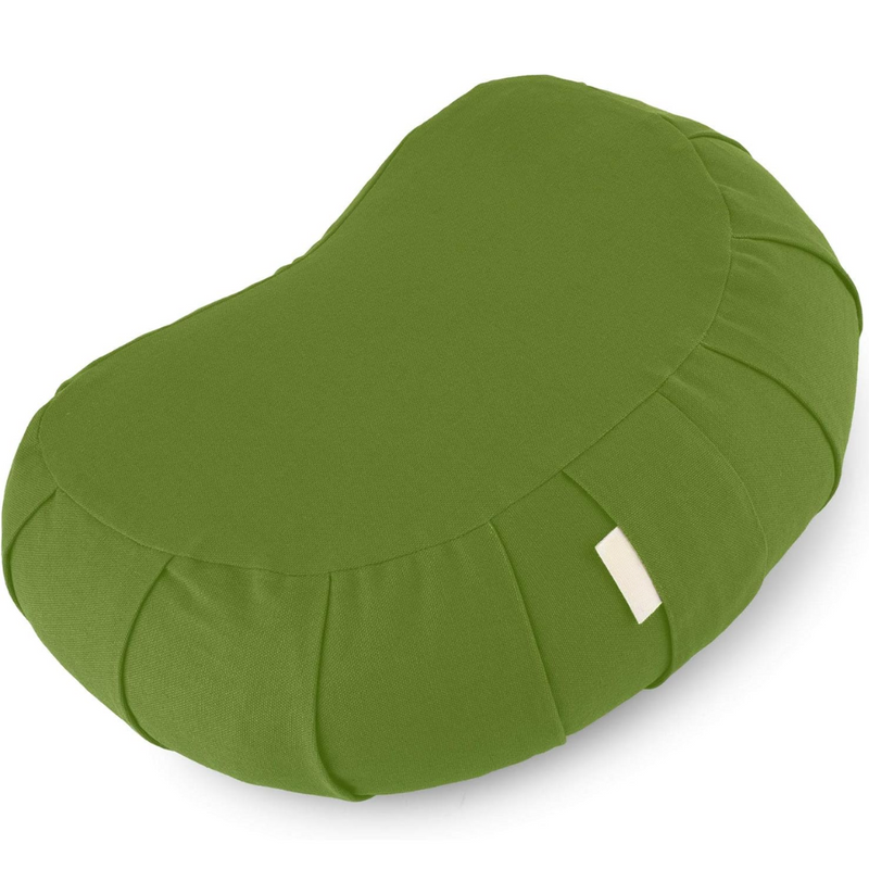 Curved Organic Cotton Meditatiekussen met Wasbare Cover