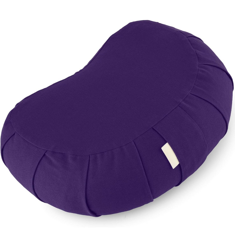 Curved Organic Cotton Meditatiekussen met Wasbare Cover