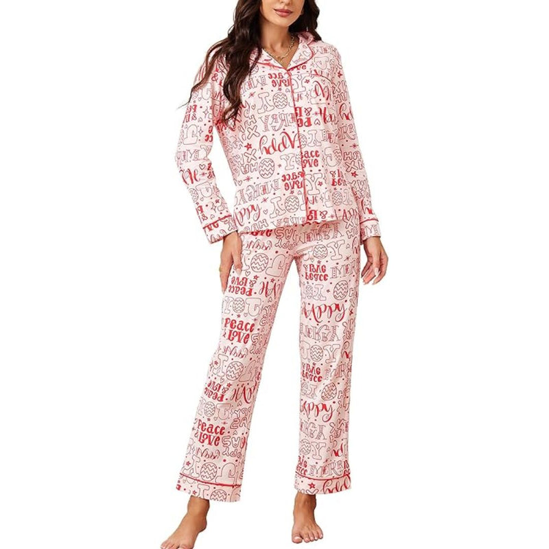 Comfortabele Katoenen Kerst Pyjama voor Dames - CottonSnug