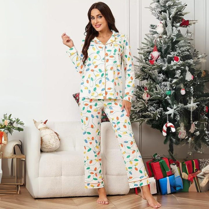 Comfortabele Katoenen Kerst Pyjama voor Dames - CottonSnug