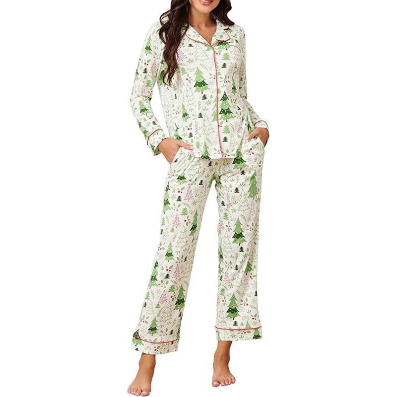 Comfortabele Katoenen Kerst Pyjama voor Dames - CottonSnug