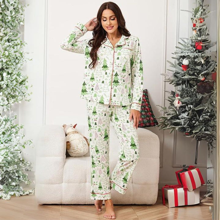 Comfortabele Katoenen Kerst Pyjama voor Dames - CottonSnug